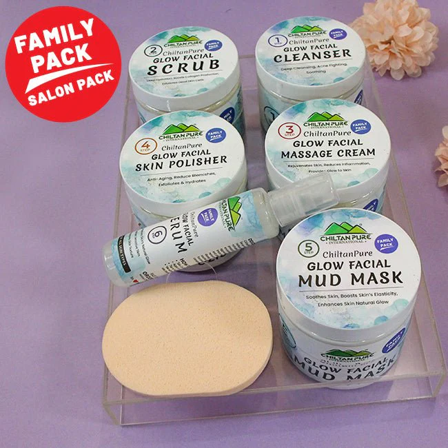 Glow Facial Kit (4x Results) Family Pack – Deep Cleansing, Anti- Aging & Enhances Skin’s Natural Glow,, 5️⃣ ⭐⭐⭐⭐⭐ RATING - Image 3