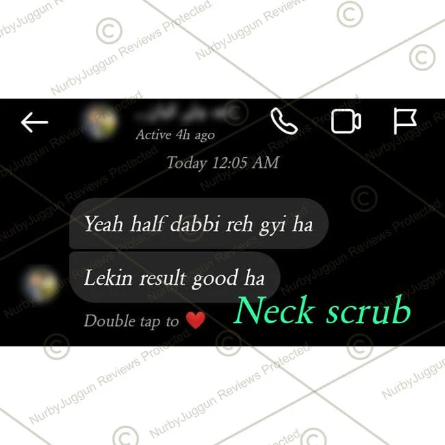 Glowing Neck Scrub – Remove Tan, Exfoliate Dead Skin Cells, Even Skin Tone Reduce Fine Lines & Wrinkles 100ml - Image 5