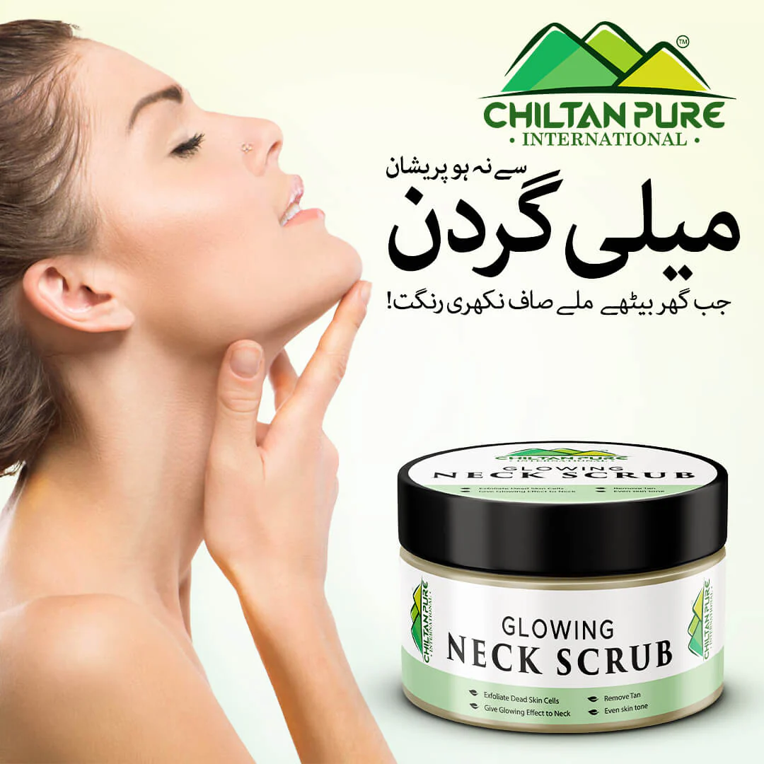 Glowing Neck Scrub – Remove Tan, Exfoliate Dead Skin Cells, Even Skin Tone Reduce Fine Lines & Wrinkles 100ml - Image 6