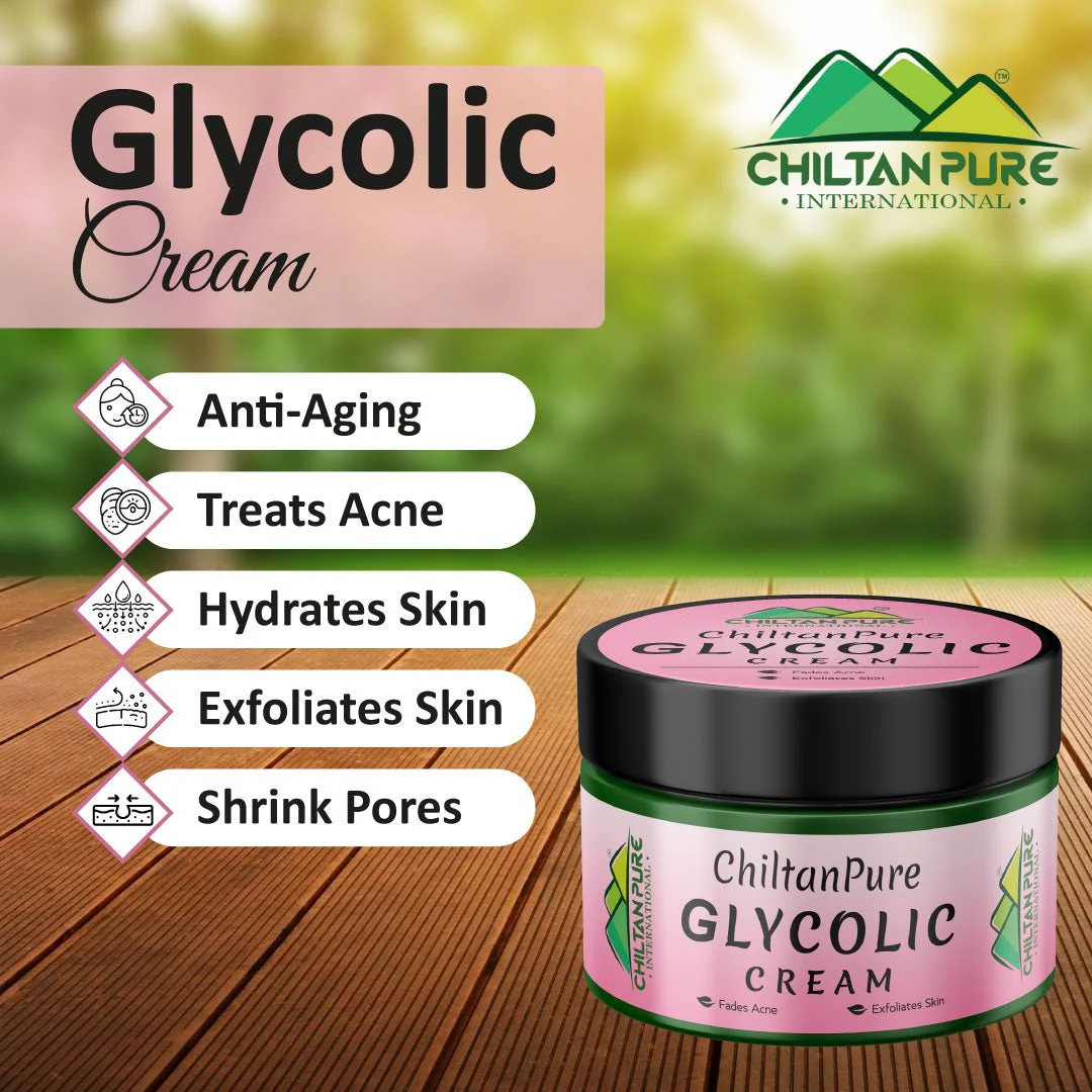 Glycolic Cream – Exfoliates Skin, Treats Acne, Shrink Pores & Reduce Fine Lines & Wrinkles - Image 2