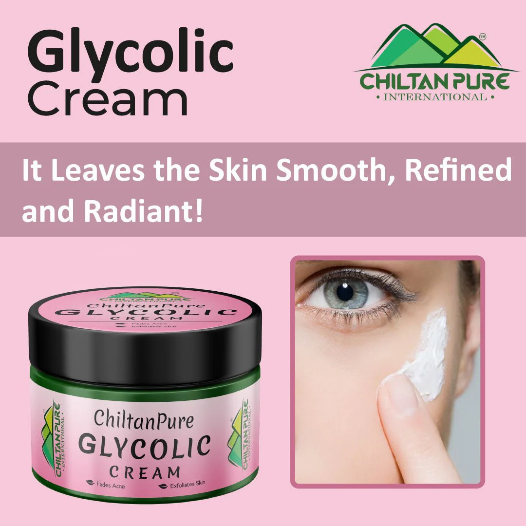 Glycolic Cream – Exfoliates Skin, Treats Acne, Shrink Pores & Reduce Fine Lines & Wrinkles - Image 3