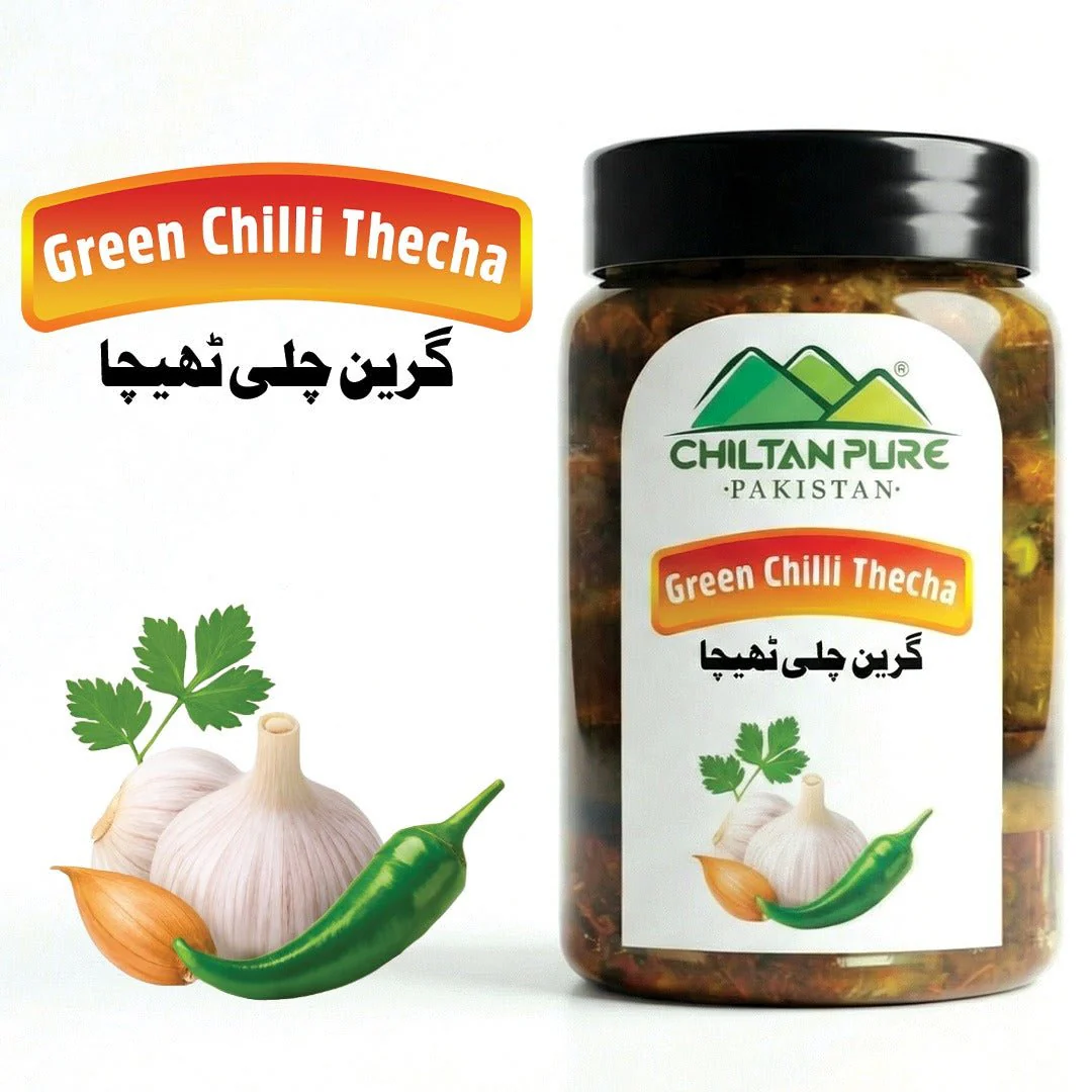 Green Chilli Thecha / گرین چلی ٹھیچا / Gross Weight 720gm± Approx