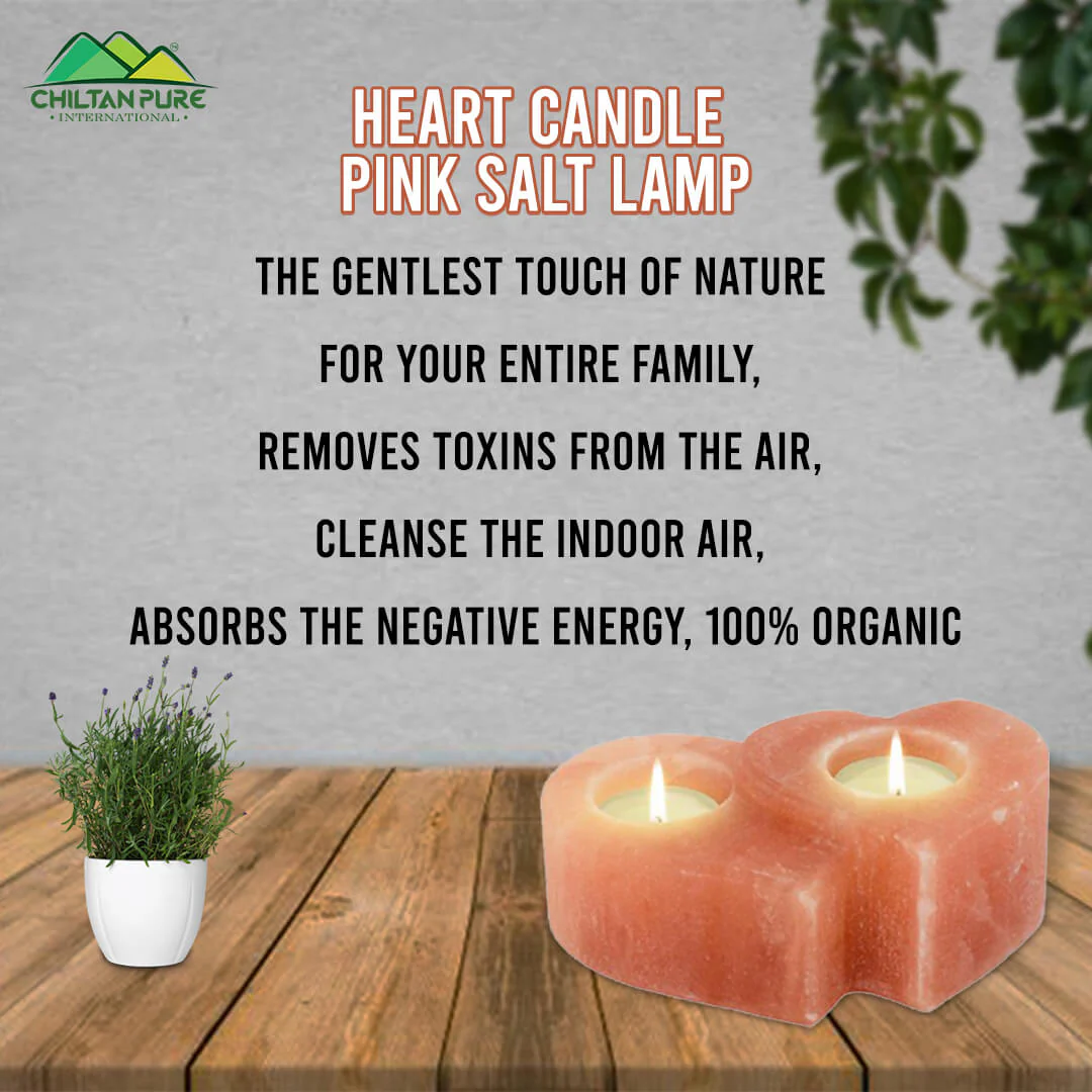 Heart Shape Pink Salt Candle – The gentlest touch of nature for your entire family, removes toxins from the air, Cleanse the indoor air, absorbs the negative energy, 100% organic - Image 3
