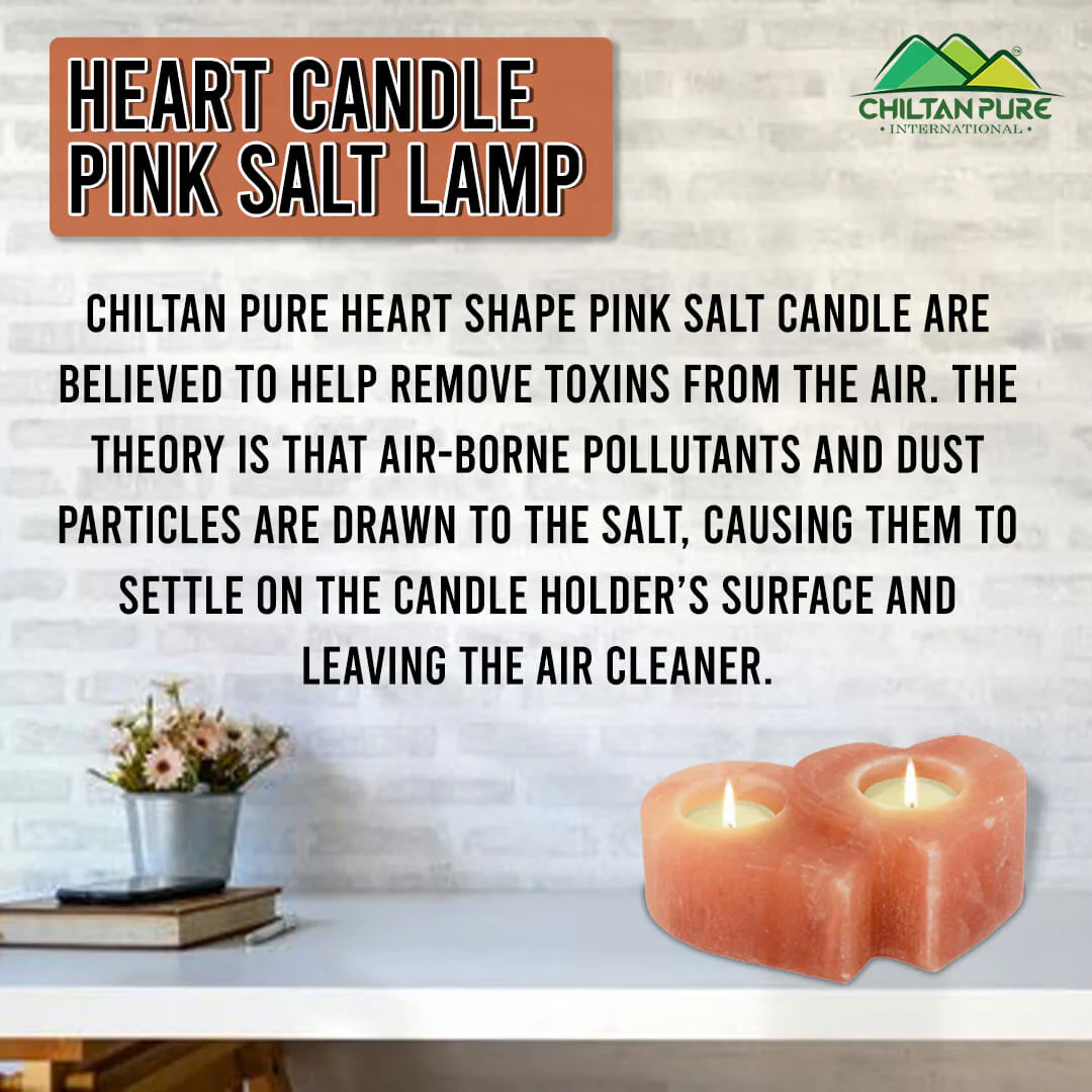 Heart Shape Pink Salt Candle – The gentlest touch of nature for your entire family, removes toxins from the air, Cleanse the indoor air, absorbs the negative energy, 100% organic - Image 4
