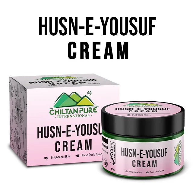 Husn-e-Yousuf Cream – Brightens & Whitens Skin, Fade Dark Spots, Treats Acne & Shed Dead Skin Cells