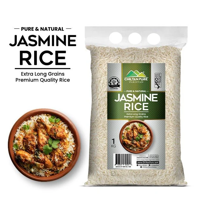 Jasmine Rice / (جیسمین چاول) / Extra Long Grain with Natural Fragrant Silky Premium Aromatic Delight 🌾✨1kg