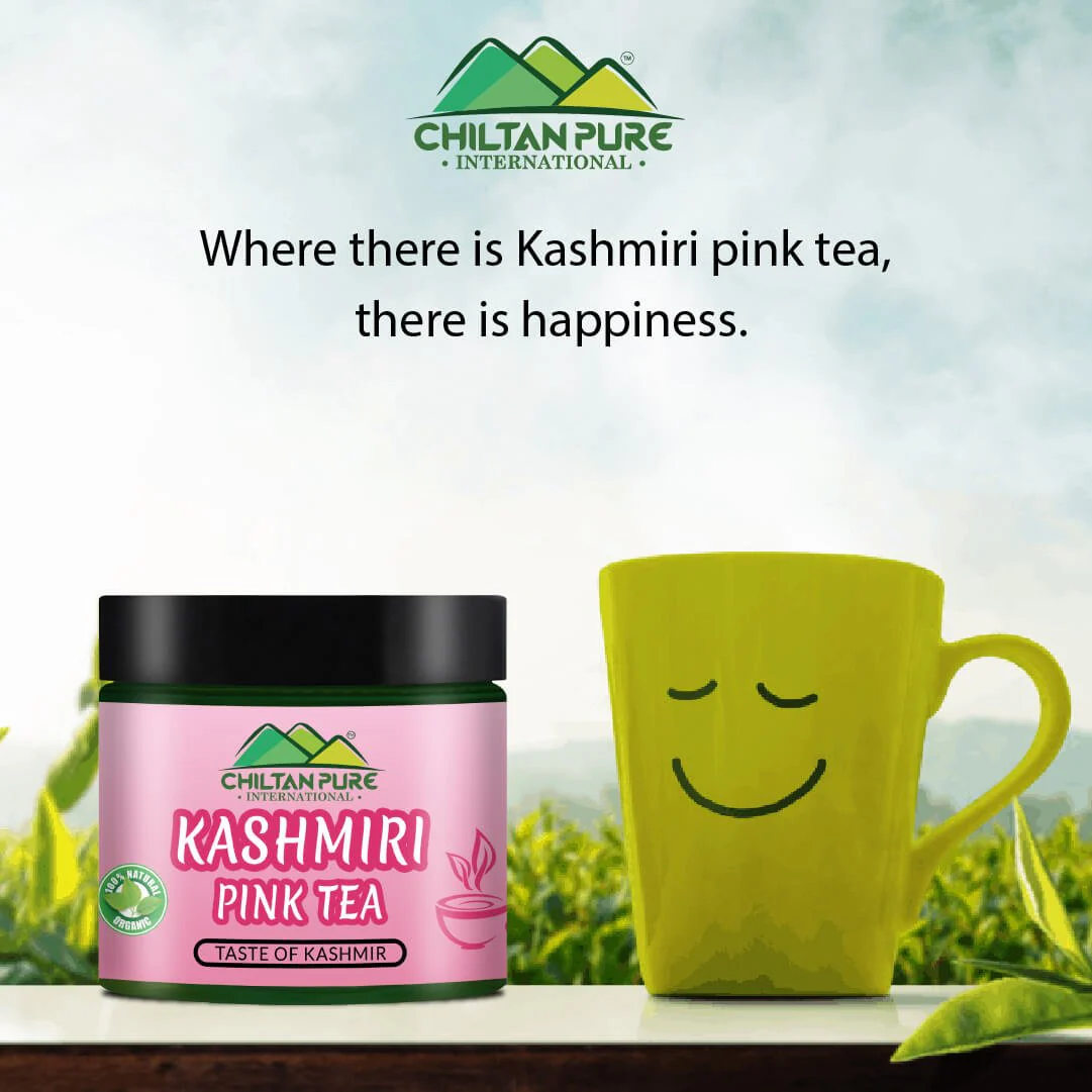 Kashmiri Pink Tea – Where there’s Pink Tea, There’s Happiness! Improves Digestion, Aids Weight Loss & Boosts Immunity – 100% Pure Organic - Image 4