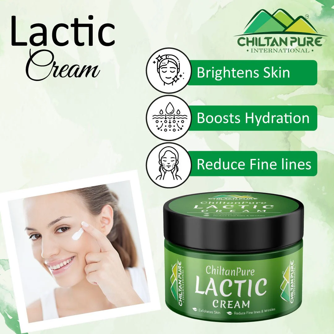 Lactic Cream – Natural Exfoliant, Brightens Skin, Promotes Collagen Production, Fades Fine Lines & Wrinkles - Image 2