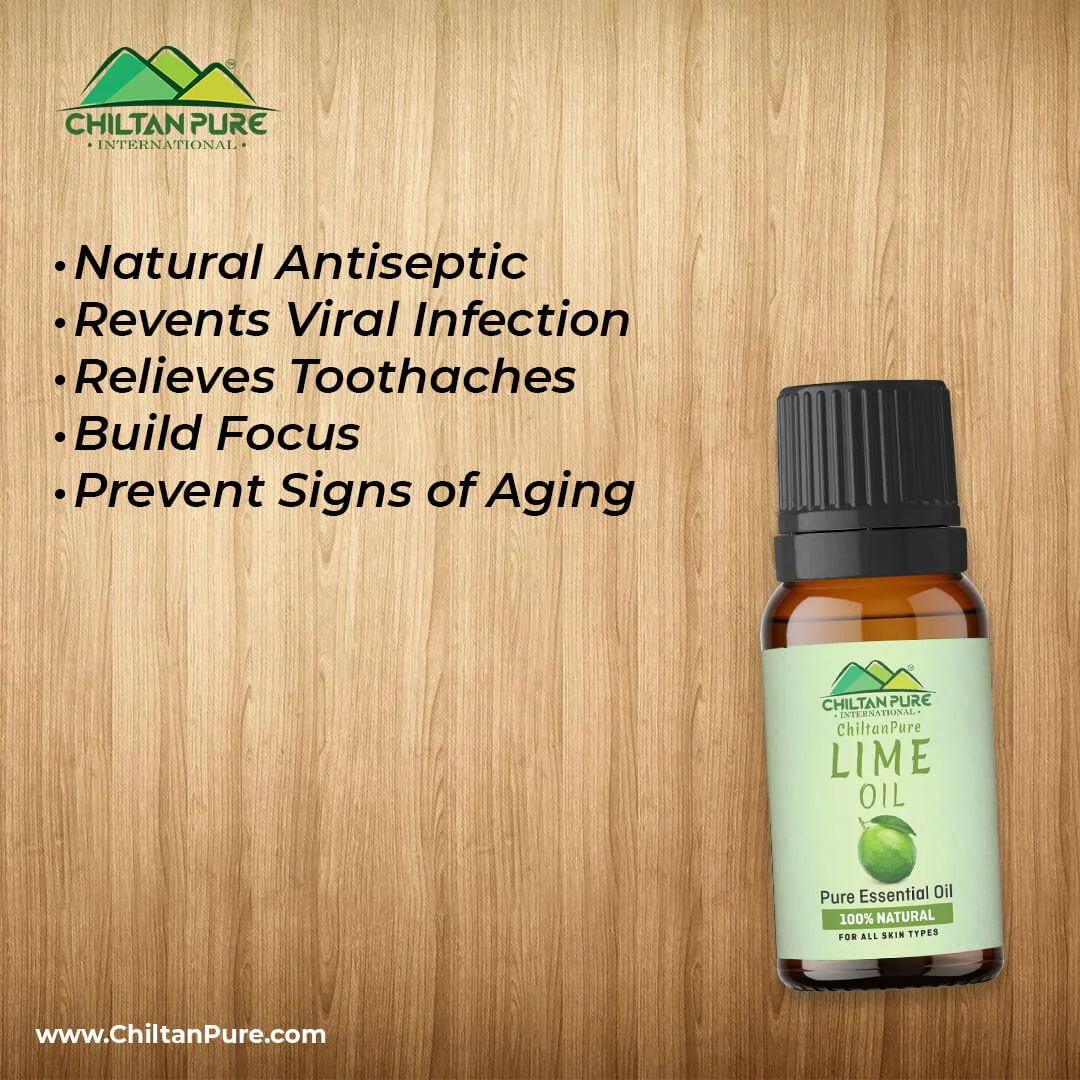 Lime Essential Oil – Natural Antiseptic, Promotes Blood Coagulation, Treats Bacterial Infections & Prevent Signs of Aging - Image 3