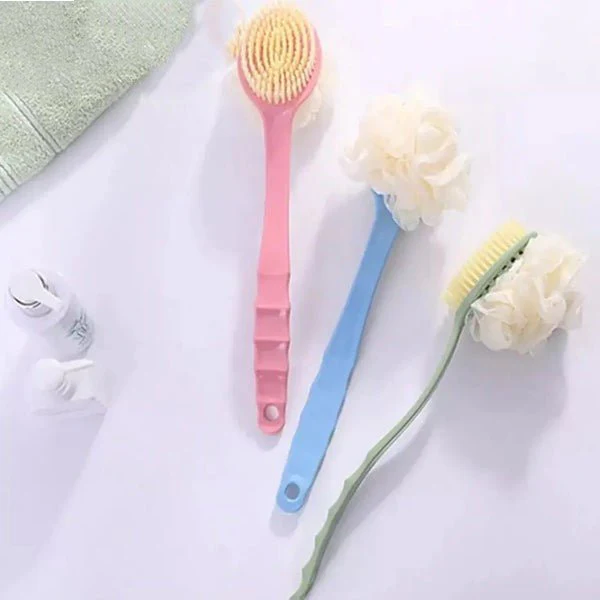 Long handle bath brush