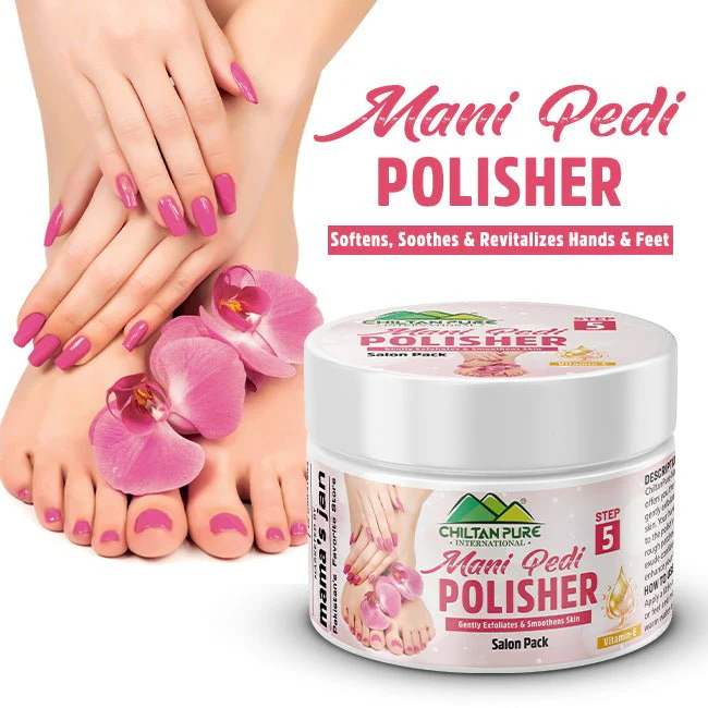 Mani-Pedi Polisher - Brightens Hand and Foot, Gives Instant Glow, and Repairs Damaged Skin