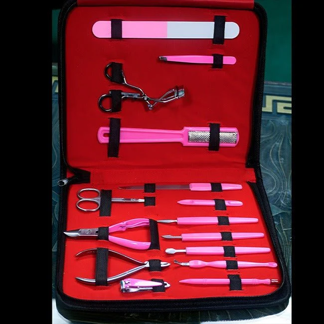 Mani & Pedi Tool Kit - 15-in-1 Professional Nail Care Set - Image 3
