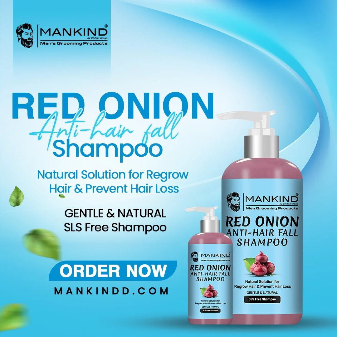 Red Onion Anti-Hair Fall Shampoo - Natural Solution for Hair Regrowth & Prevents Hair Loss - Image 2