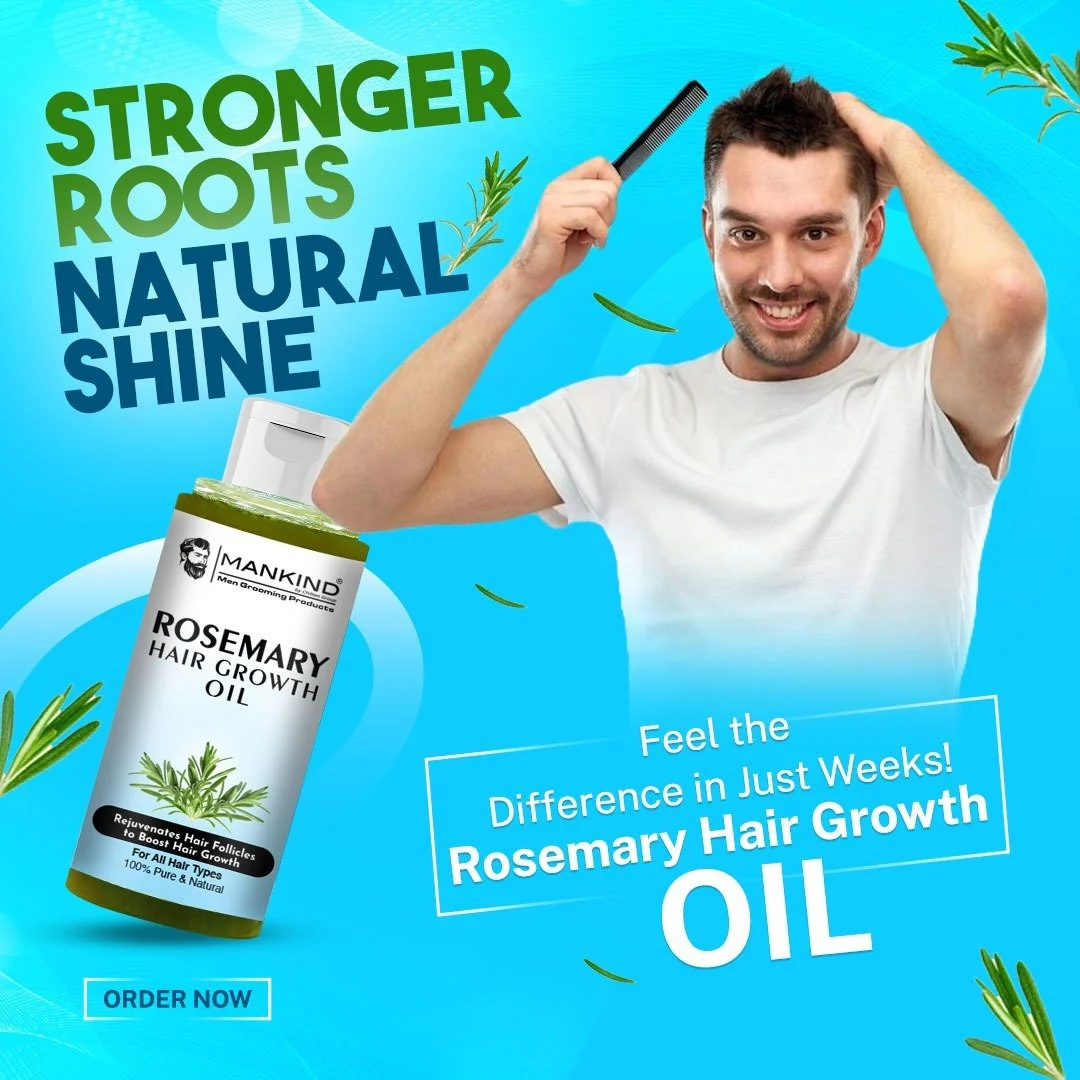 Rosemary Hair Growth Oil - Rejuvenates Hair Follicles to Boost Hair Growth, Detangles Hair & Repair Damaged Hair - Image 3