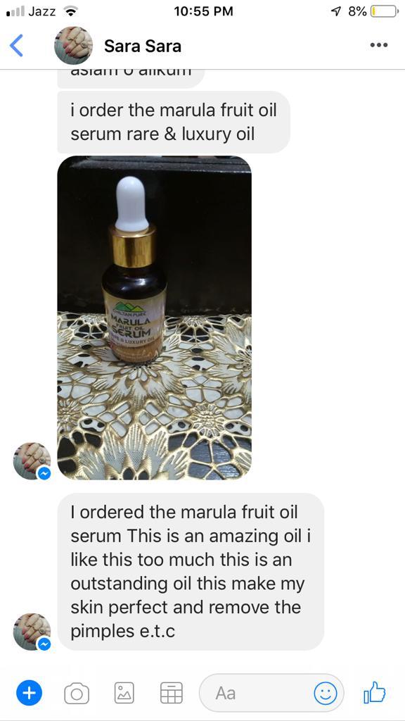 Marula Fruit Oil Serum - Moisturizes Skin, Fight Signs of Aging, Reduce Wrinkles, Makes Hair Strong & Shiny - Image 2