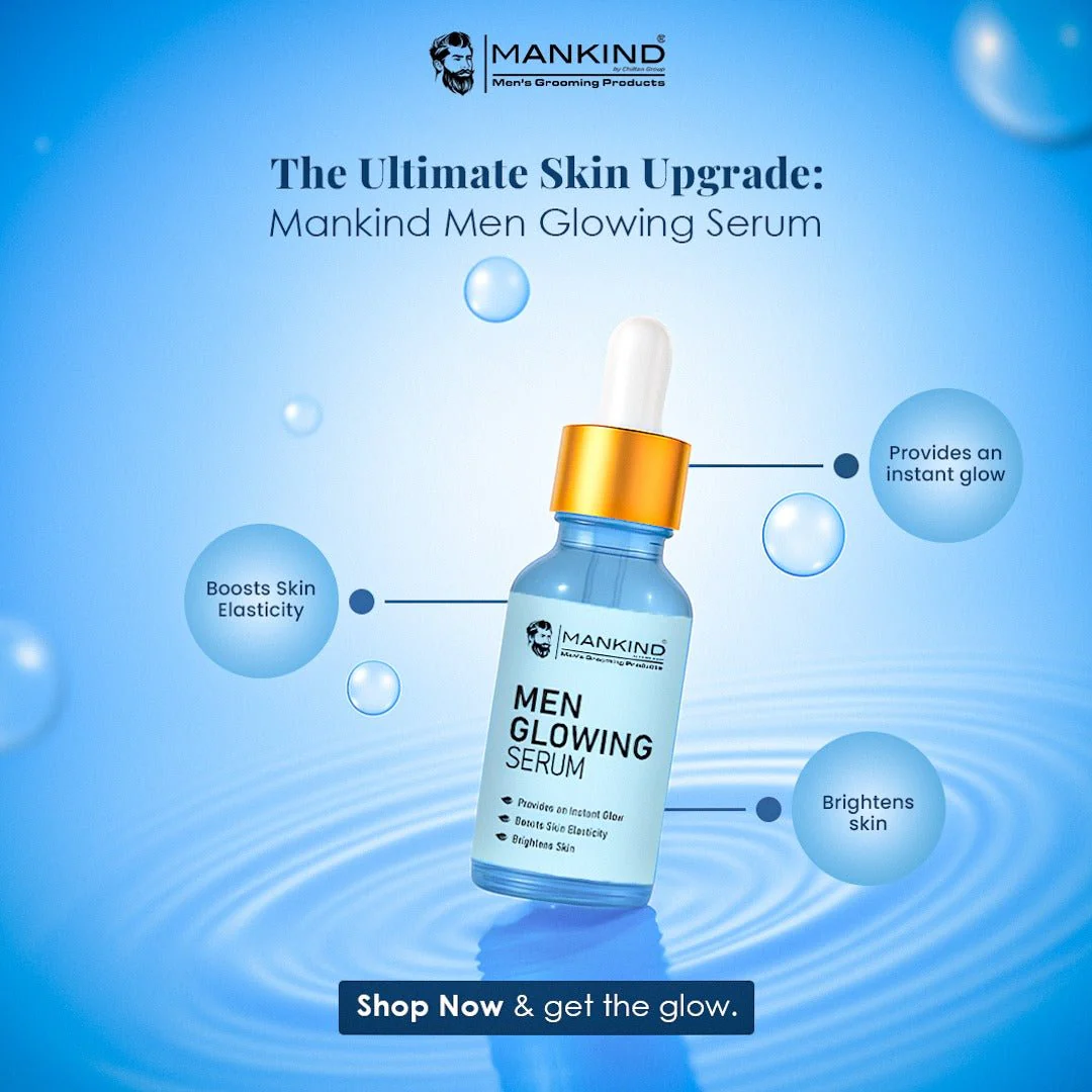 Men Glowing Serum – Brightens Complexion, Boosts Skin’s Elasticity, Provides an Irresistible Glow to Skin 30ml - Image 3