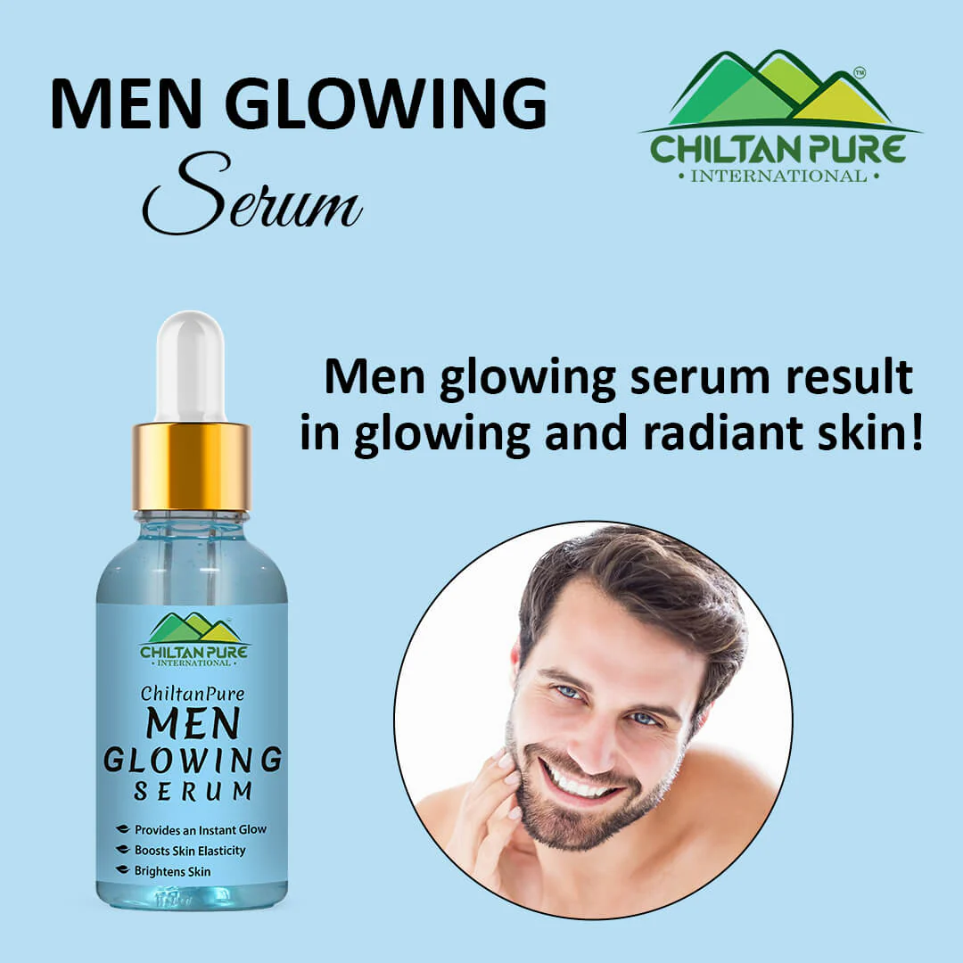 Men Glowing Serum – Brightens Complexion, Boosts Skin’s Elasticity, Provides an Irresistible Glow to Skin 30ml - Image 5