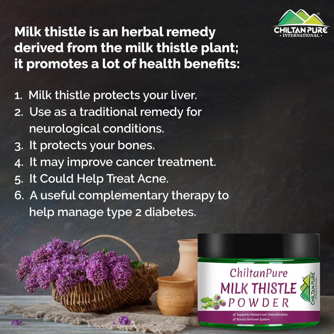 Milk Thistle Powder – Supports Natural Liver Detoxification, Boosts Milk Production & Immune System, Good for Bones - Image 3