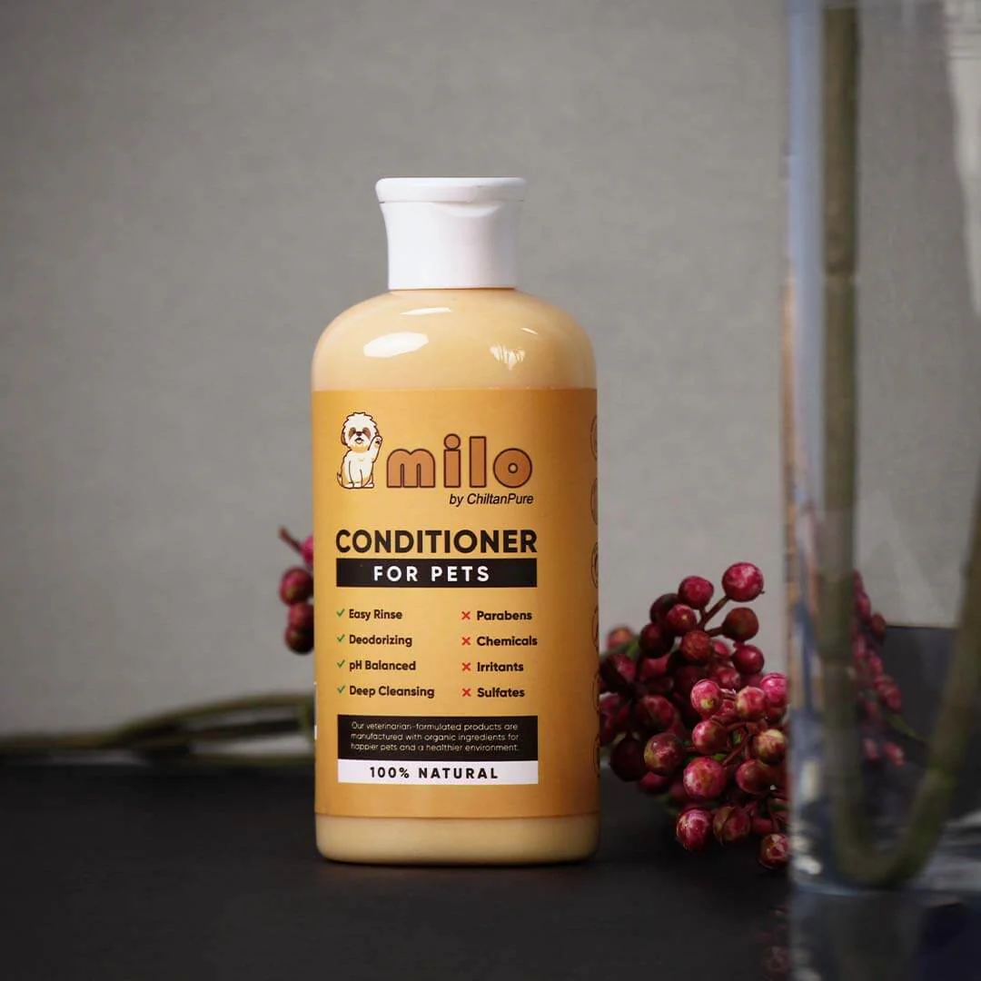 Milo Pet Conditioner – Nourishes Hair, Control Hair Fall, Prevent Itchiness, Gives Shiny Hair & Long – lasting Freshness 250ml - Image 3