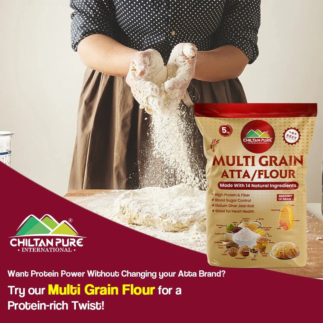Multi Grain Atta / Flour (ملٹی گرین آٹا) / - Made with 14 Natural Ingredients - Image 5