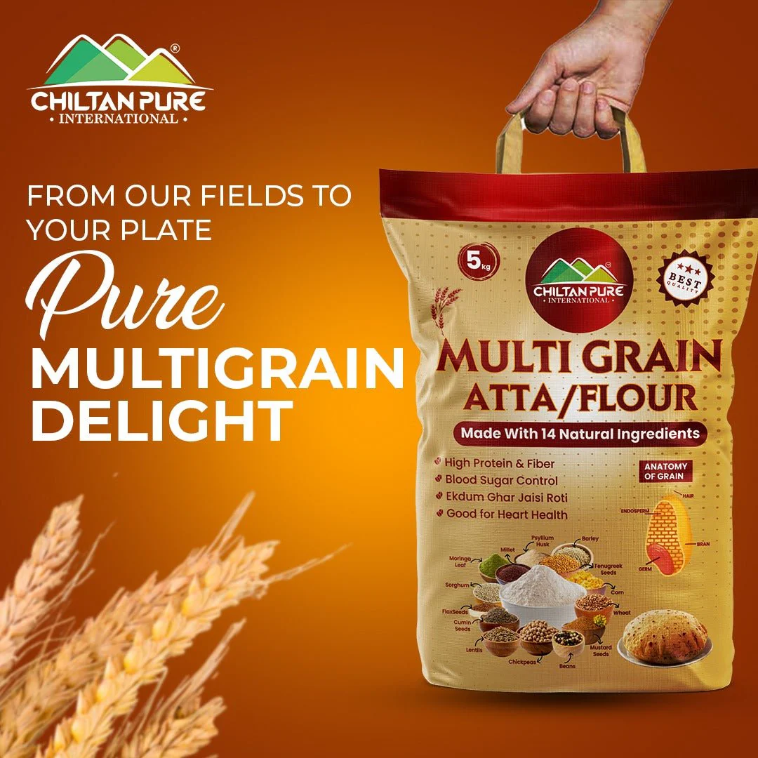 Multi Grain Atta / Flour (ملٹی گرین آٹا) / - Made with 14 Natural Ingredients - Image 8