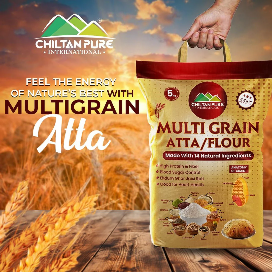 Multi Grain Atta / Flour (ملٹی گرین آٹا) / - Made with 14 Natural Ingredients - Image 9