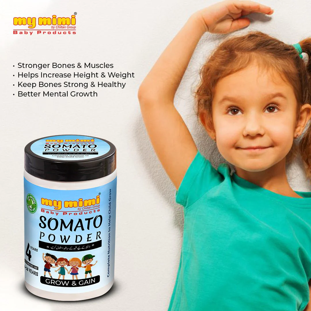 Somato Child Growth Powder 🌿 Natural Healthy Drink for growing kids with prebiotics For Growth, Immunity, Brain & Eye Health For 👧 4Years to 18Years Old Child 👦 - Image 4