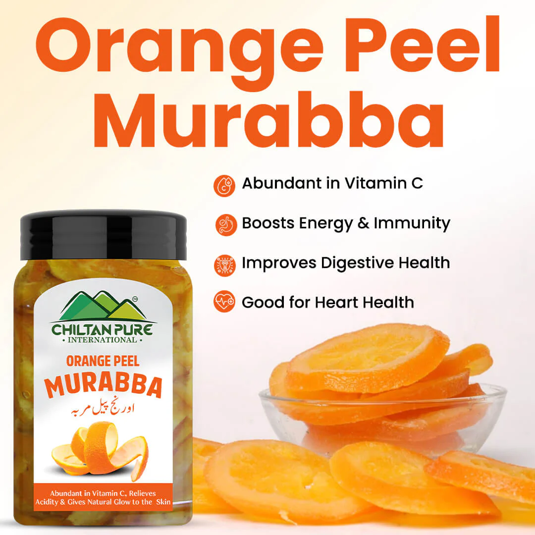 Orange Peel Murabba (ورنج پیل مربہ) - Abundant in Vitamin C, Relieves Acidity, Gives Natural Glow to the Skin - 💯 Organic & Pure - Image 3
