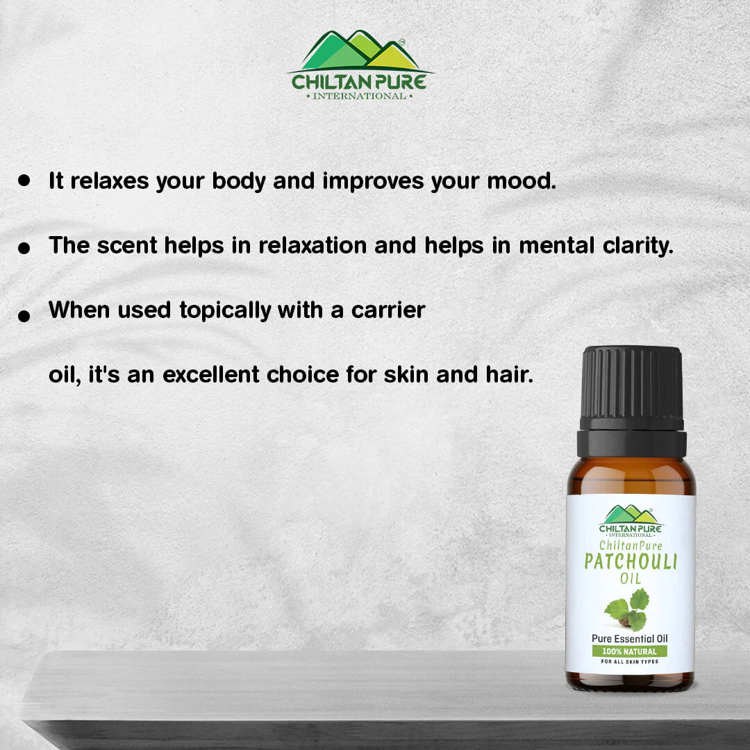 Patchouli Essential Oil - Fights Depression, Deodorizes Bad Odour Soothes Inflammation - Image 2