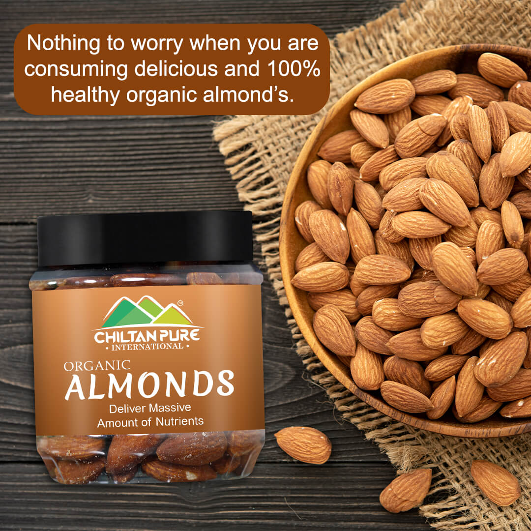 Almond Nuts – High in Fiber & protein, Helps lower blood pressure, Reduce hunger & promotes weight loss – 100% pure organic 180gm - Image 5