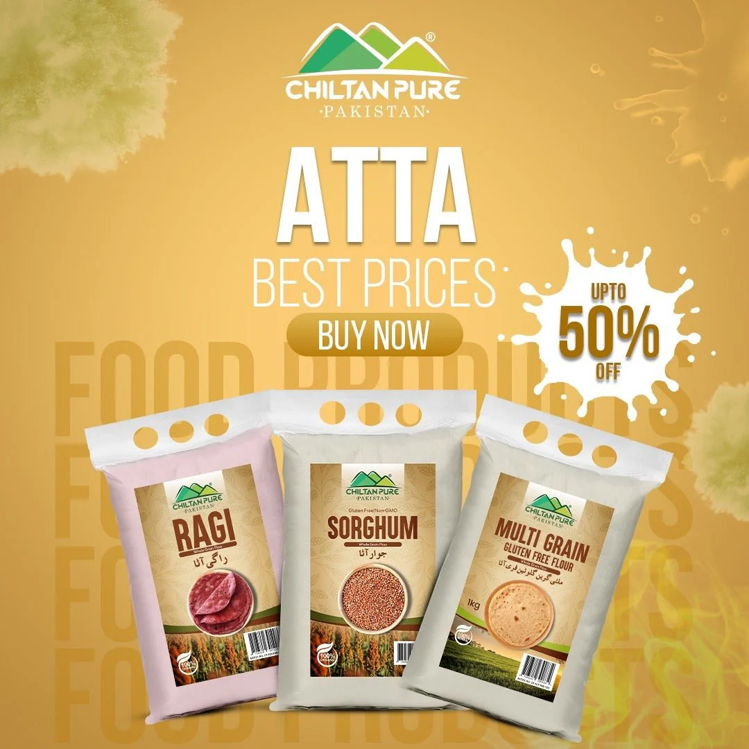 Ragi Flour (راگی کا آٹا) - Finger Millet Flour / Rich in Calcium, Iron & Dietary Fiber | Gluten FREE - Image 3