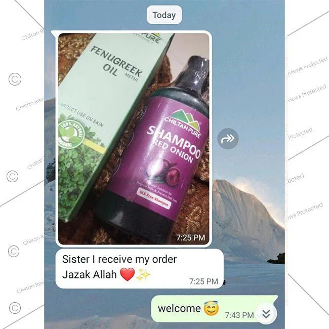 Red Onion Shampoo π§
Natural Solution for Regrow Hair & Prevent Hair Loss 100% Results - Image 14