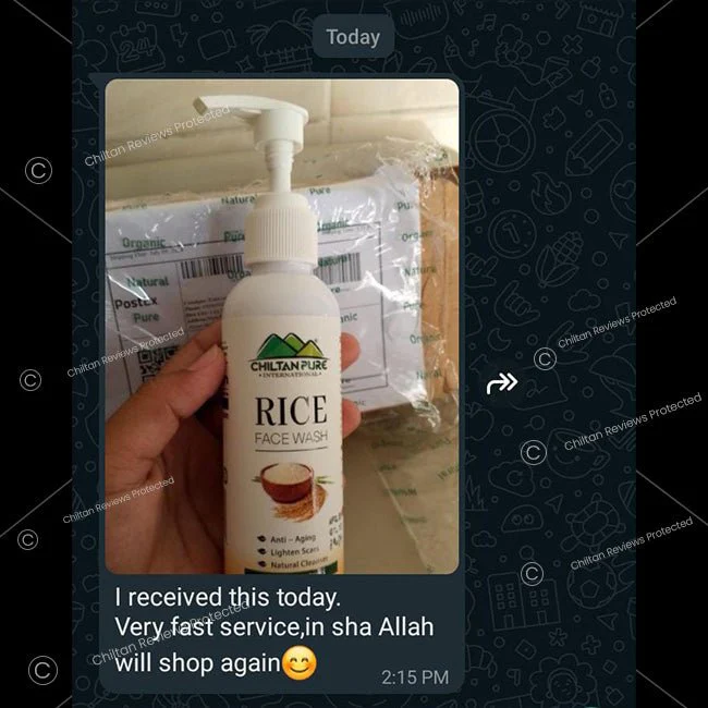 Rice Face Wash – Acts as a Natural Cleanser, Anti – Aging, Lighten Scars, Mattifies Oily Skin, & Soothes Sun Damage 150ml - Image 9