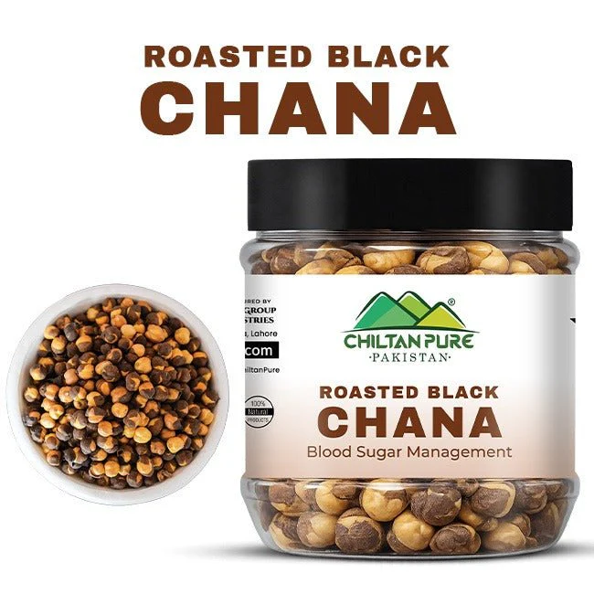 Roasted Black Chana /بھنے ہوئے چنے / Bhunay Huay Chanay / Gross wight 180gm±