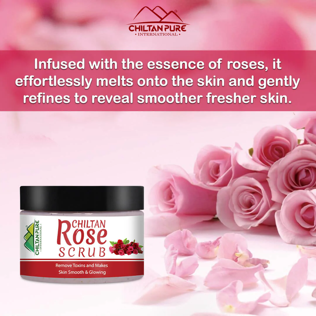 Rose Face & Body Scrub – Gentle Smoothing Face Scrub – Exfoliate & Moisturize Skin, Good For All Skin Types - Image 2