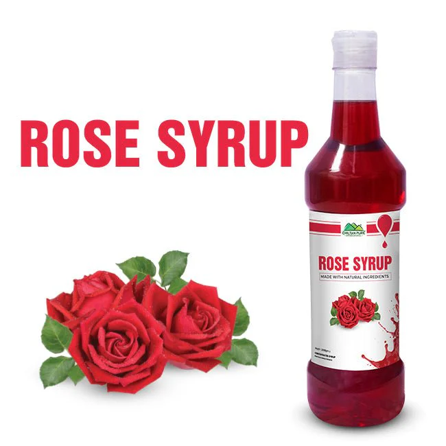 Rose Syrup - Refreshing Floral Sweetness for Shakes, Smoothies & Beverages