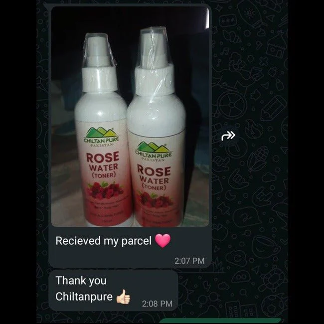 Rose Floral Water - Great Cleanser, Removes Oil Dirt Accumulated in Clogged Pores [Toner] - Image 2