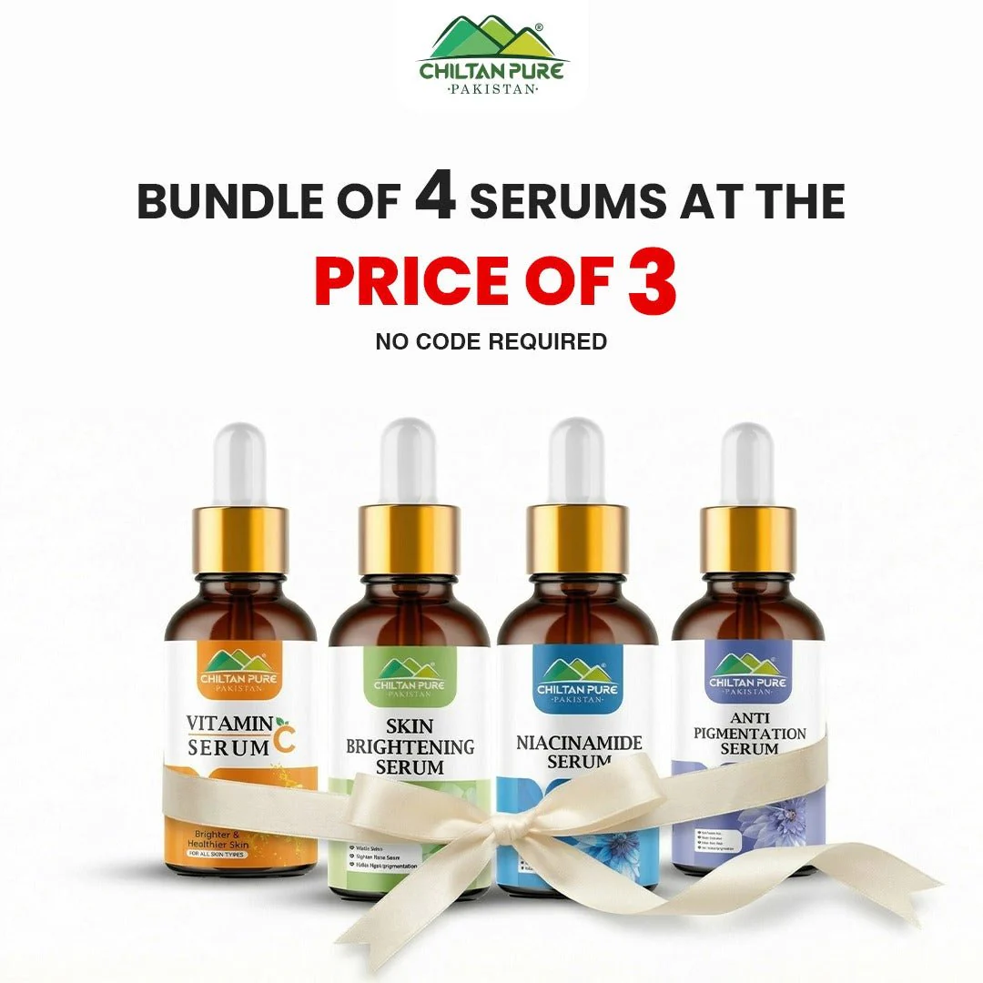 Bundle Of 4 Serums At The Price Of 3 / Vitamin c Serum / Skin Brightening Serum / Niacinamide Serum / Anti Pigmentation Serum