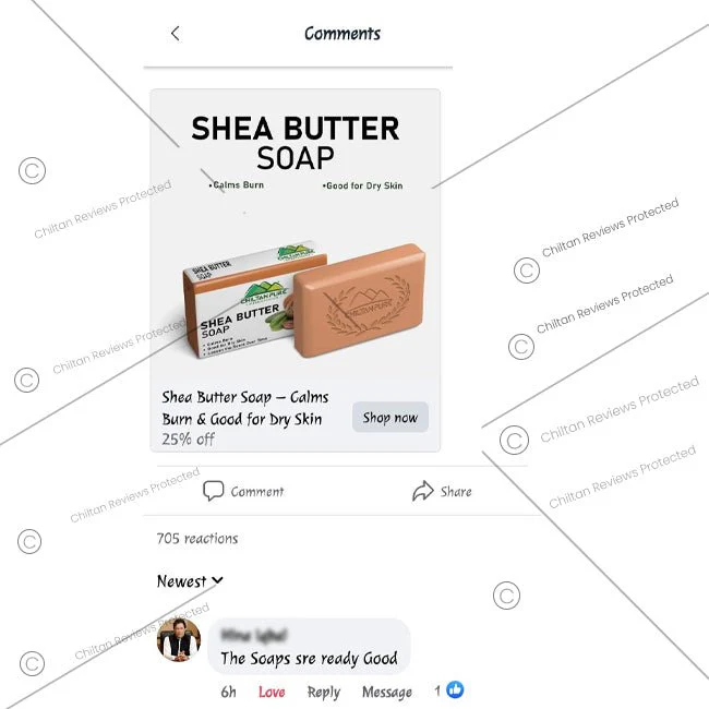 Shea Butter Soap – Calms Burn & Good for Dry Skin - Image 2