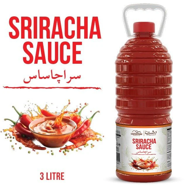 Sriracha Sauce 3 Liter Institutional Bulk For HORECA Family, Hotels, Restaurants, Catering ,Cafes