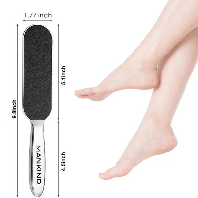 Foot Scrubber / Stainless Steel / For Dead Skin Removal / Heavy Duty Pedicure Tool for Smooth & Soft Heels