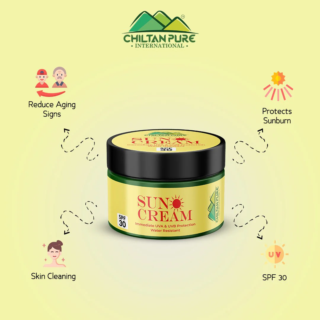 SunBlock Cream – Never let your skin look dull again, Reduces the risk of skin cancer, Protect the skin from sun burn, limit the area of sunspots – 100% pure organic - Image 5