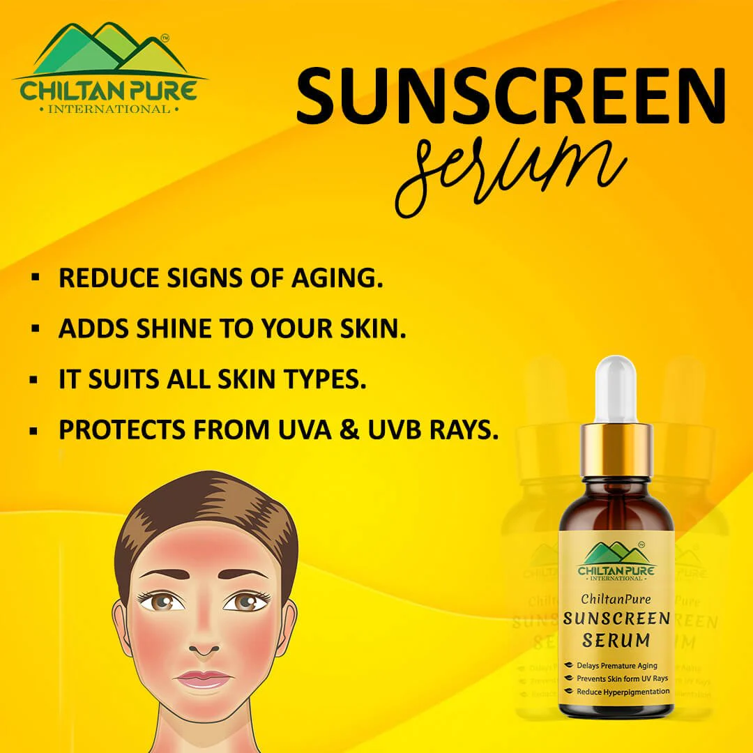 Sunscreen Serum – Delays Premature Aging, Prevents Skin from UV Rays, Reduce Hyperpigmentation & Risk of Skin Cancer 30ml - Image 4