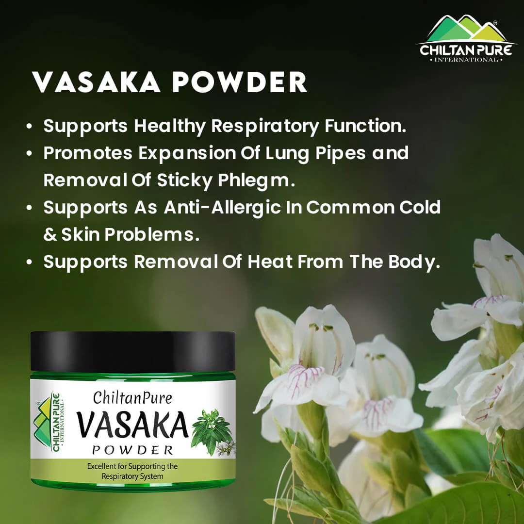 Vasaka Powder / بھکر / Justicia Adhatoda / Malabar nut / – Potent Bronchodilator, Treats Respiratory Problems & Anti-Allergic for Cold & Skin Problems, Reduces Extra Heat from Body - Image 3