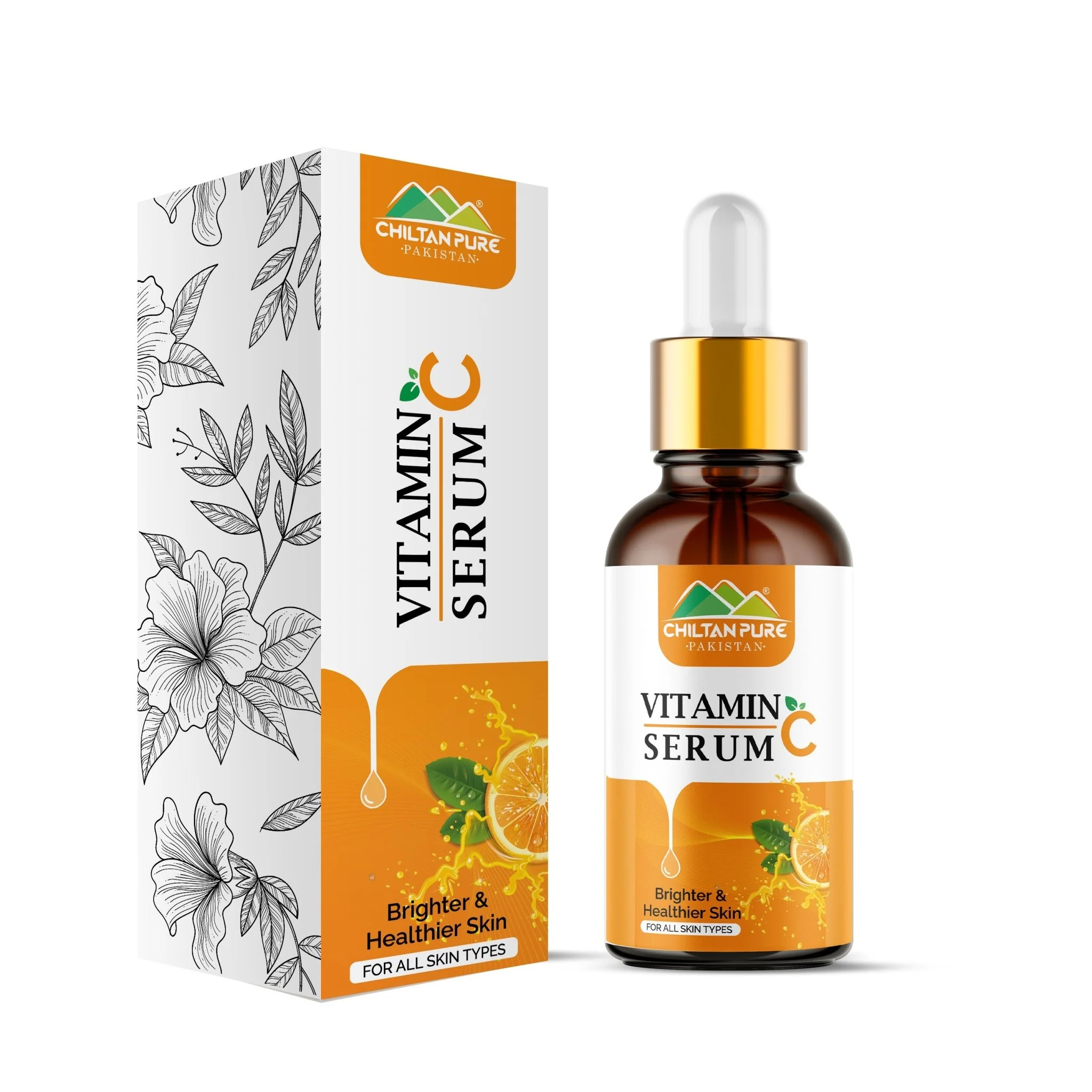 Vitamin C Serum 🍊 for Face (وٹامن سی سیرم) - Best for Reducing Wrinkles, lines & Dark Circles also Promotes Shiny and Healthier Skin