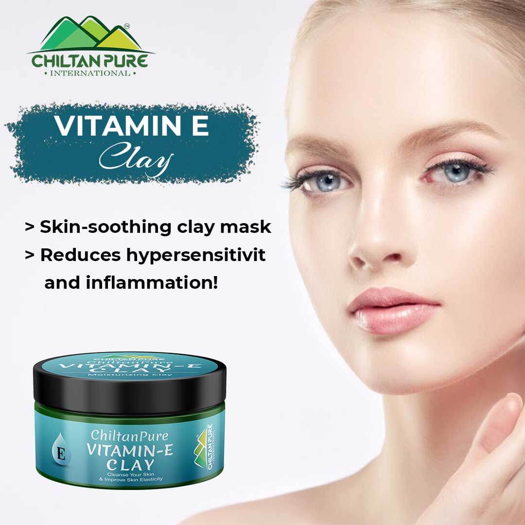 Vitamin E Clay - An Effective Natural Barrier to the Sun - Remove Impurities, Good for skin Hydration, Save skin from free radicals, Prevent Wrinkles from Face - Image 3