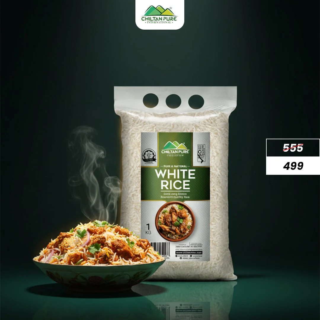 White Rice / (سفید چاول) / Premium Extra Long GrainFluffy Texture Natural Aroma 1kg - Image 2